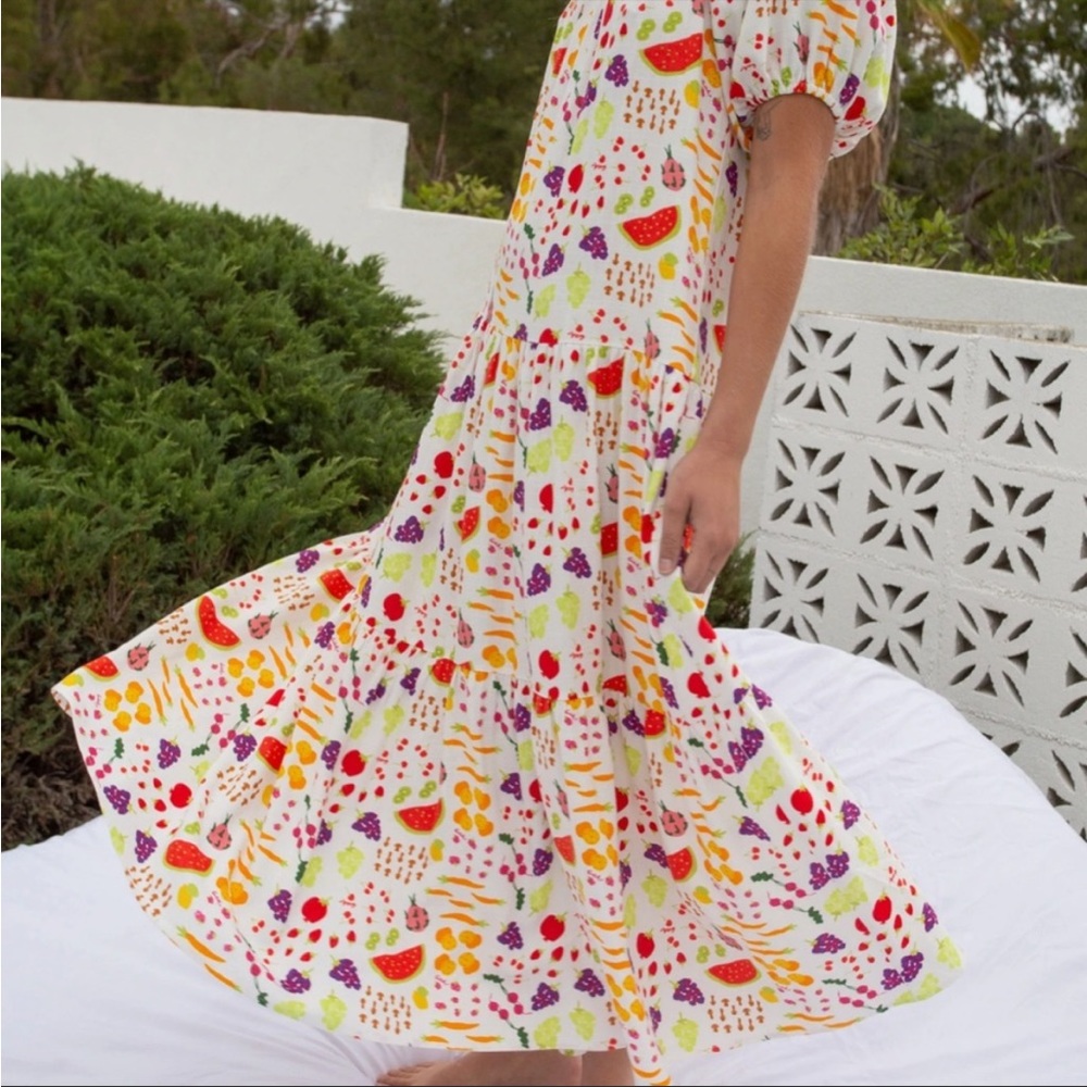 NWT Lisa Says Gah Joni Maxi Dress in Farmer’s Market Print, Size M!